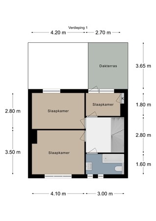 Floorplan - Kampstraat 45, 6413 EA Heerlen